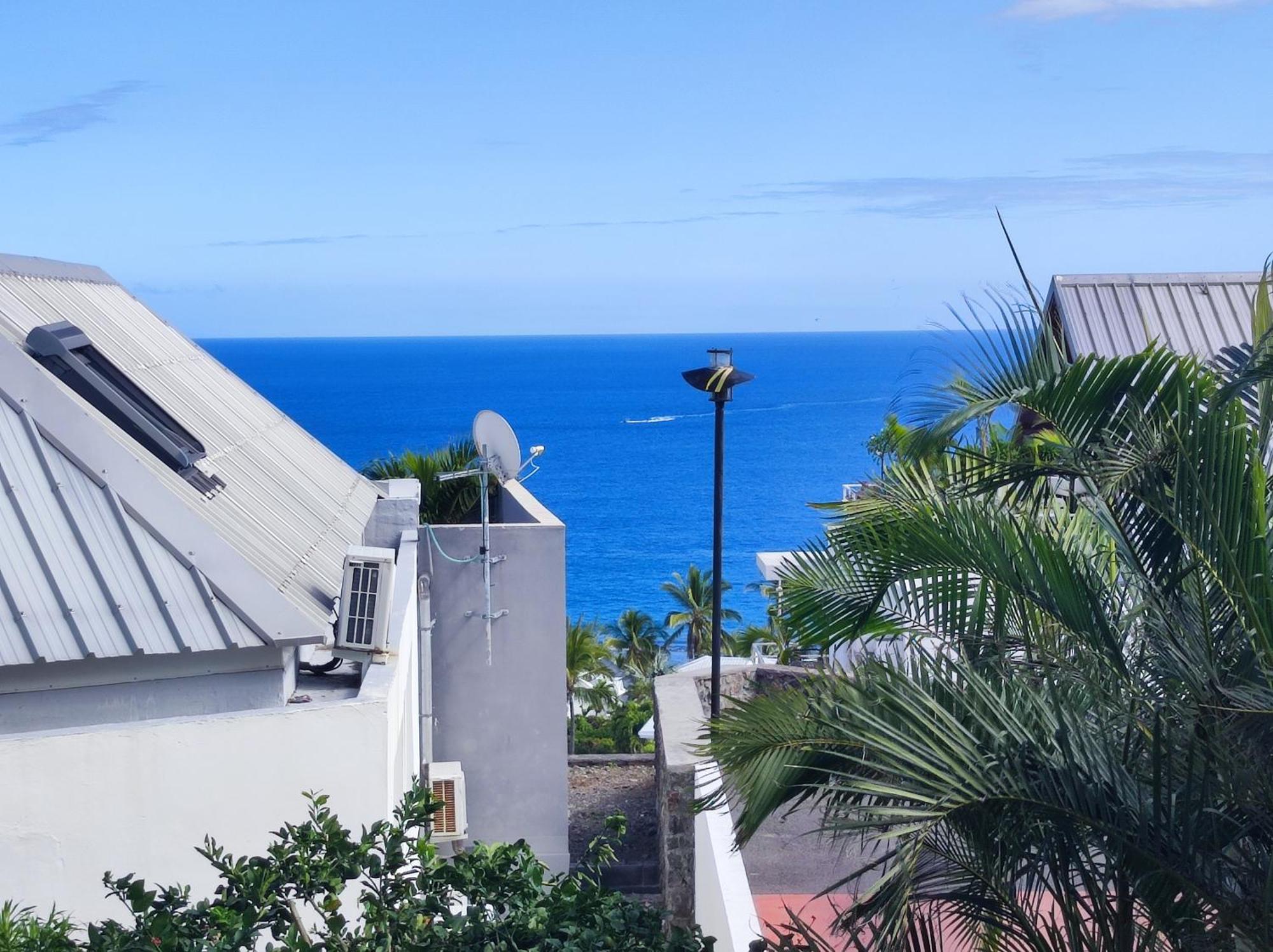 Le Nid Oceanique ! Appart T2 Avec Terrasse, Vue Mer Et Parking Prive En Sous Sol, Proche Du Centre Ville De Saint Gilles Les Bains Luaran gambar